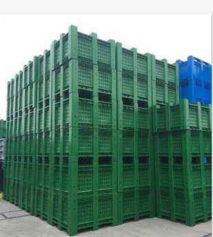 perforated plastic pallet container