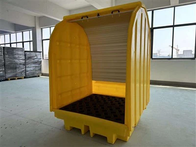 덮힌 드럼 유출 팔레트