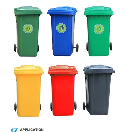 Papelera De Plastico Con Ruedas