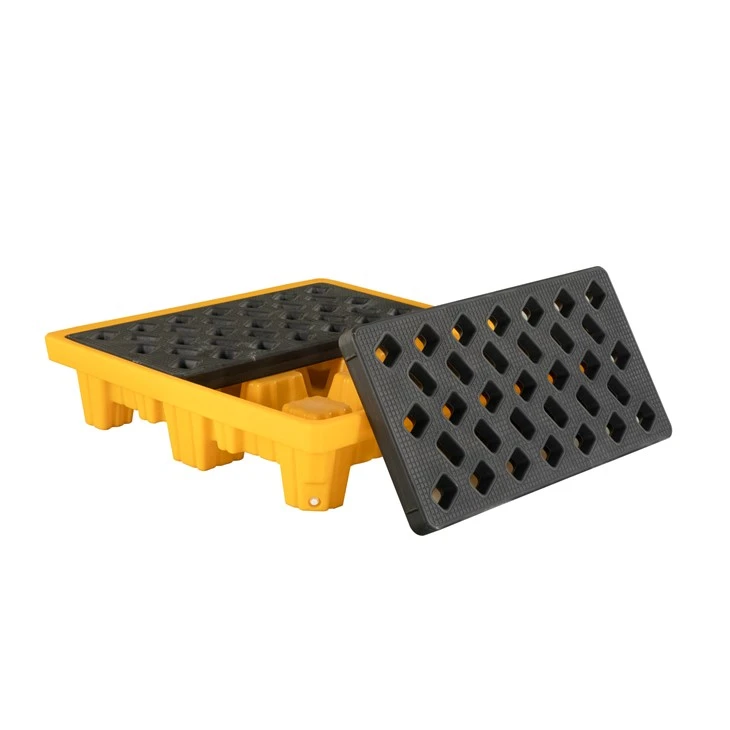 High end plastic pallet with drainage holes for oil drums