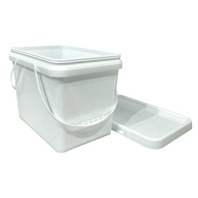 뚜껑이 달린 20L 정사각형 플라스틱 버킷