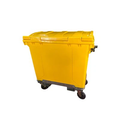 지게차 베이스가 포함된 660리터 바퀴 달린 쓰레기통