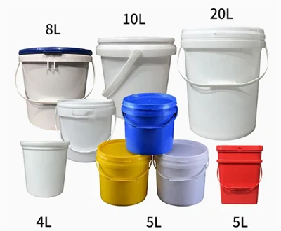플라스틱 두꺼운 둥근 양동이